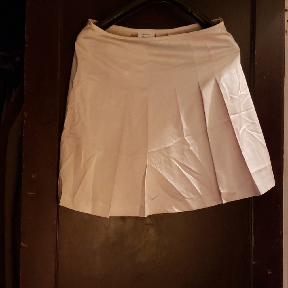 Sateen creme Calvin Klein skirt